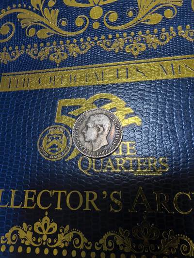 长老汇马年精选第十六场拍卖 - 1880西班牙阿方索十二世50分银币，2.5克835银