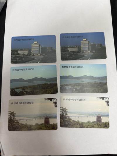辽宁卡藏拍卖第1期 - 杭州市磁卡电话开通纪念两套