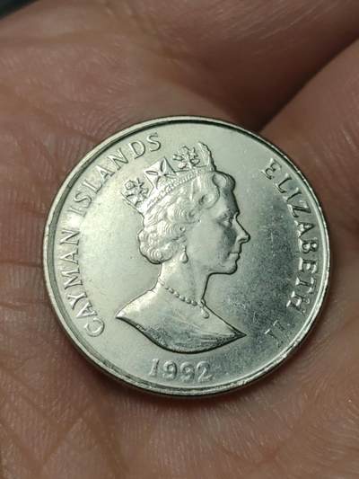 2026年第四十一场(总第二百一十场）外国好品散币场(免佣金) - 开曼群岛🇰🇾1992年25分(伊丽莎白二世中年高冠)