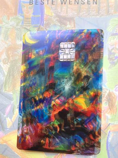 中国集卡电话磁卡专场拍卖(五十六) 斯伦贝谢2001新年IC智能透明卡1全带册