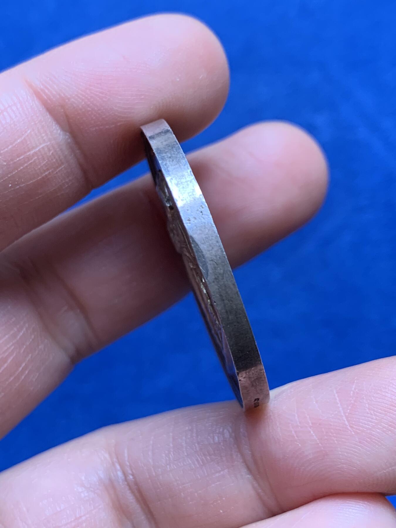 《竞宝斋》第477场 周日，周一 2场连拍 （全场包邮）欢迎送拍 1845年法国田园婚礼银章 22.2克 36.1mm 手指银标