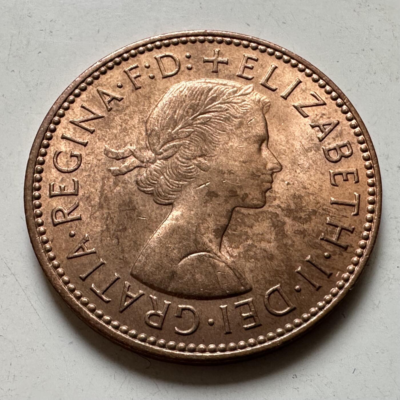 🌹外币初藏🌹🐯2026年第38场   每周二四六晚8️⃣点 世界钱币 英国1967年半便士 b