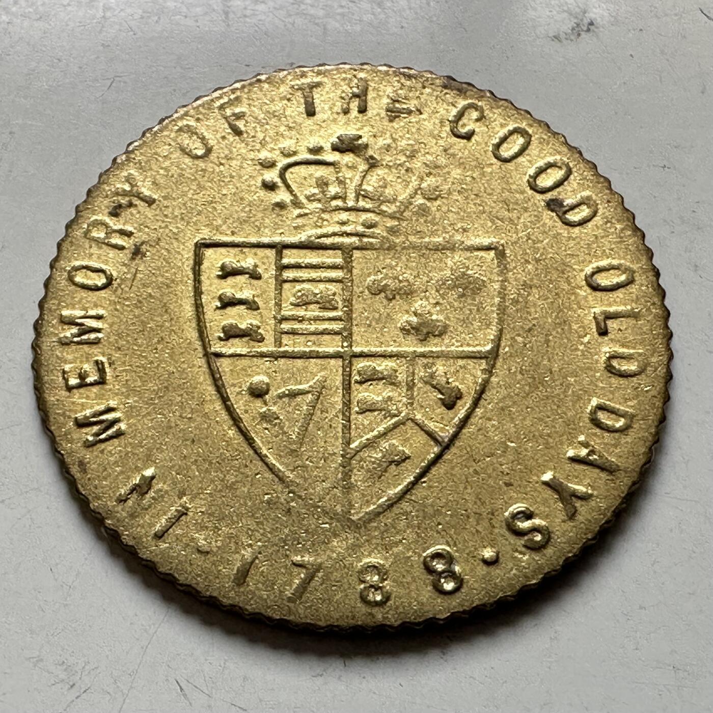 🌹外币初藏🌹🐯2026年第38场   每周二四六晚8️⃣点 世界钱币 英国1788年乔治三世 后铸 代用币 c