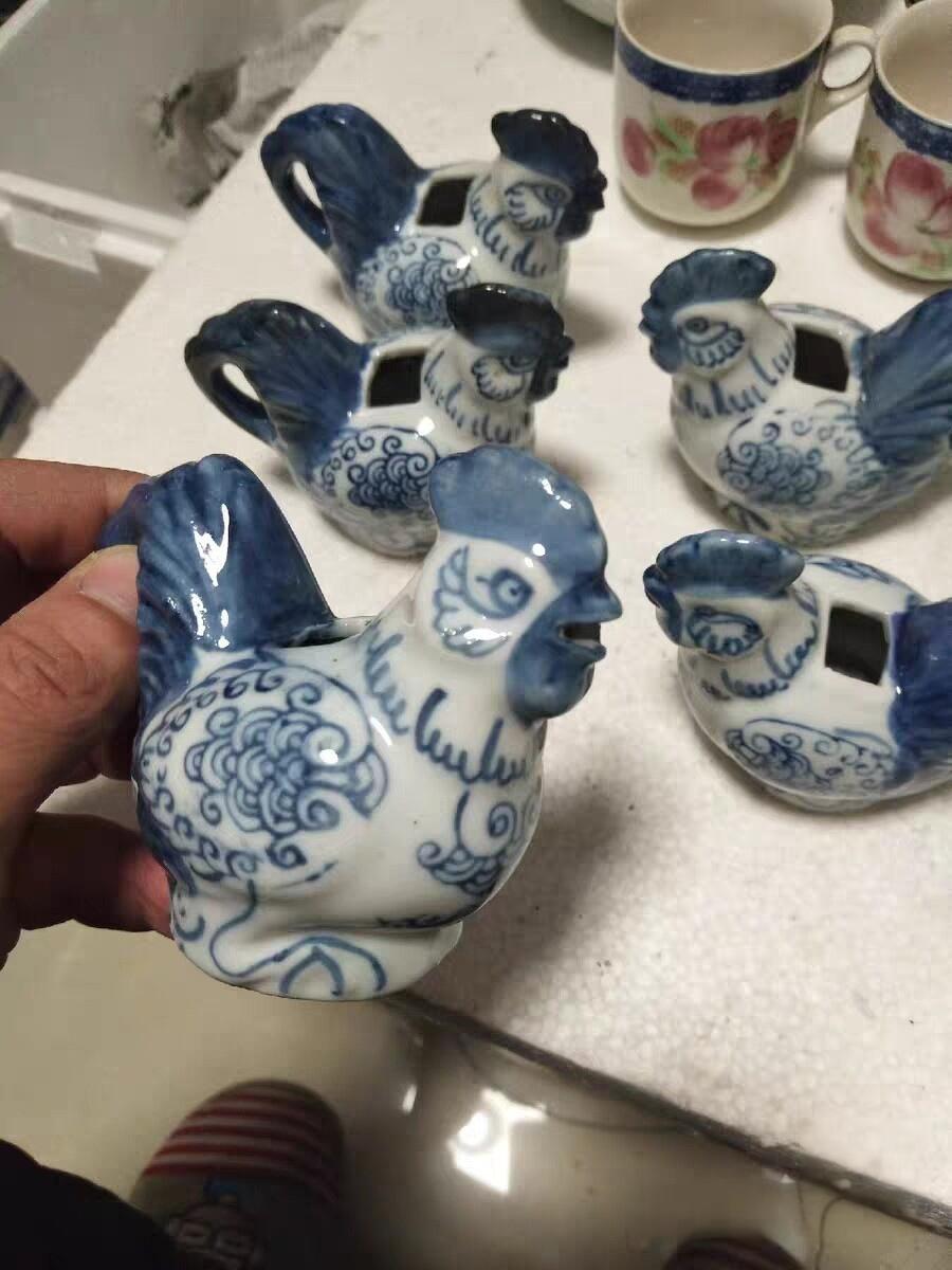 文革时期公鸡水滴5只