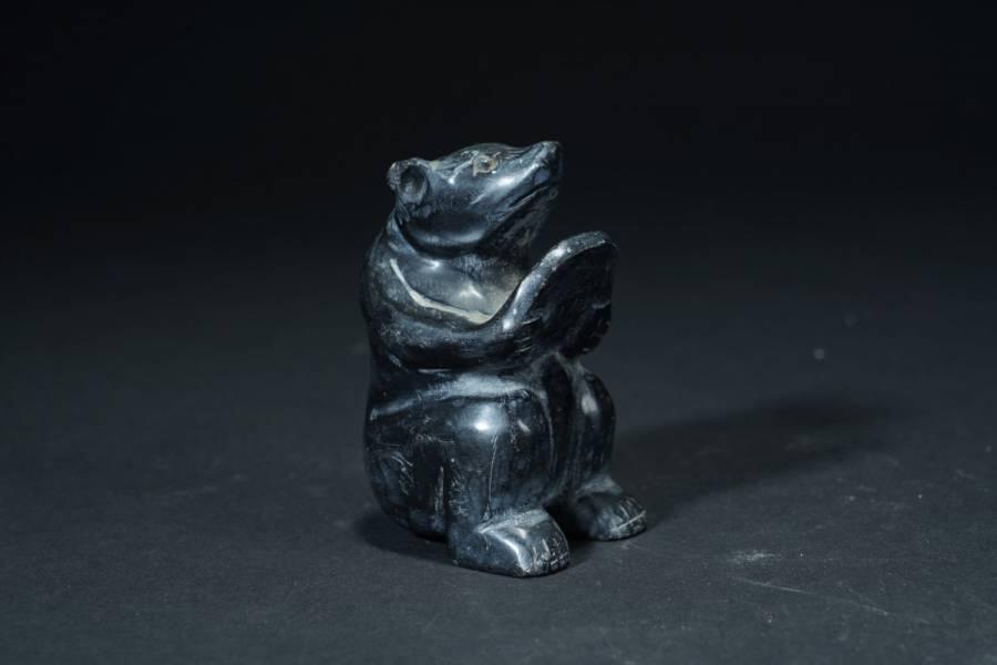 上海都达杂项专场六十六【全场包邮】 老石雕仿古熊摆件62-321