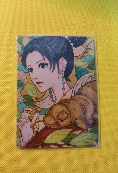 蜂潮卡牌  拍卖001期  小花瓣专场（4月10日  21点  截拍） - 小花瓣艺术文创  药香2  手绘复刻卡  蝉蜕  限编：020/022