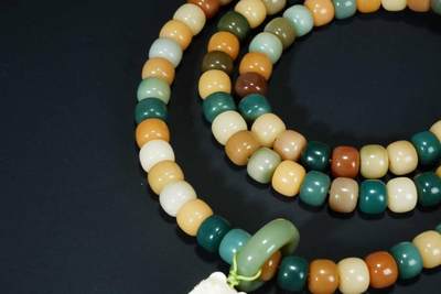 上海都达杂项专场103【全场包邮】  多彩菩提桶珠多圈手串63-97