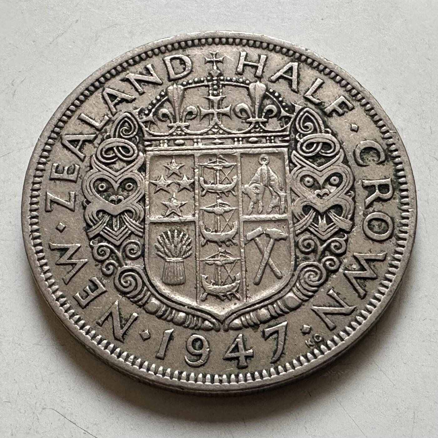 🌹外币初藏🌹🐯2026年第38场   每周二四六晚8️⃣点 世界钱币 新西兰1947年半克朗