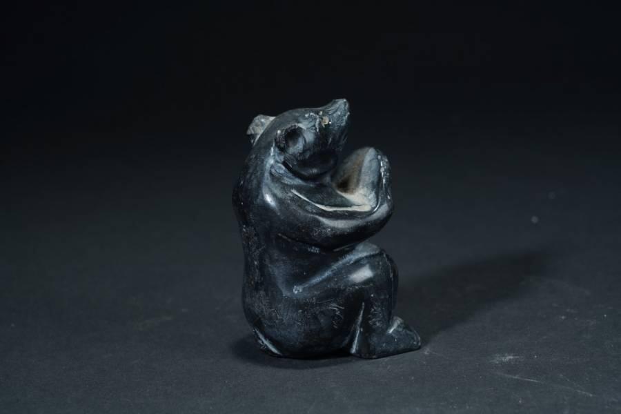 上海都达杂项专场六十六【全场包邮】 老石雕仿古熊摆件62-321