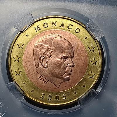 【全场包邮】纯粹捡漏拍518场 - 【样币】摩纳哥2005年2欧双金属样币（中拍3套以下拆盒发货）