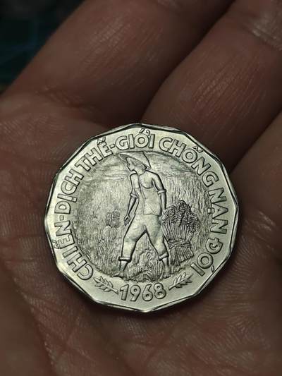 2026年第四十一场(总第二百一十场）外国好品散币场(免佣金) - 少见好品–越南(南越)1968年20盾(FAO币)