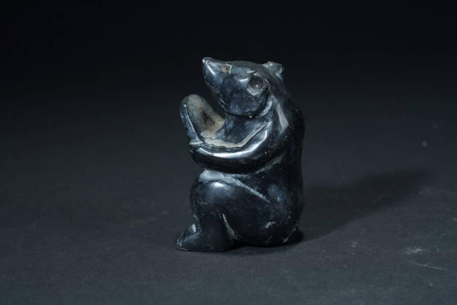 上海都达杂项专场六十六【全场包邮】 老石雕仿古熊摆件62-321