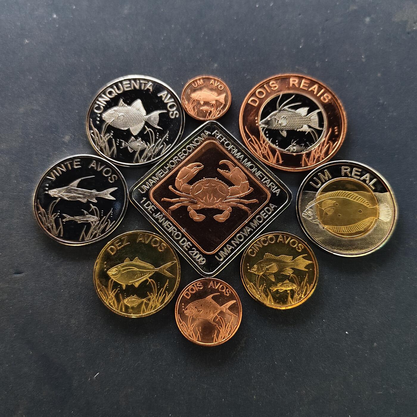 【全场包邮】纯粹捡漏拍519场 【商业币】卡奔达2009年新版本9枚套币