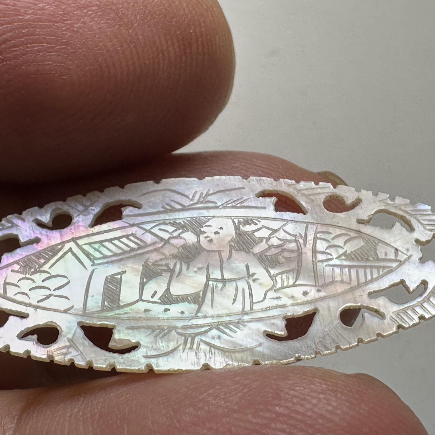 🌹外币初藏🌹🐯2026年第38场   每周二四六晚8️⃣点 世界钱币 清代十三行出口螺钿筹码（贝雕筹码）--10