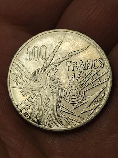 2026年第四十一场(总第二百一十场）外国好品散币场(免佣金) - 稀少品种–中非国家联盟1979年500法郎(D标加蓬用，Dolphin –海豚标)