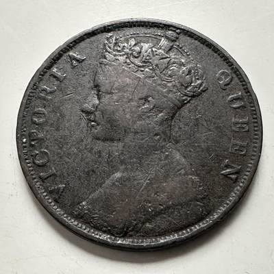 🌹外币初藏🌹🐯2026年第38场   每周二四六晚8️⃣点 世界钱币 - 香港 1877年 维多利亚 一仙铜币