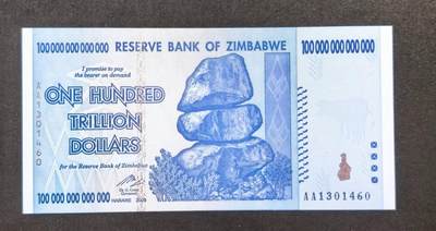 北京马甸外国币专卖第150期，外国纸币专场，陆续上拍，欢迎关注 - 世界上最大面值纸津巴布韦一百万亿纸币全新