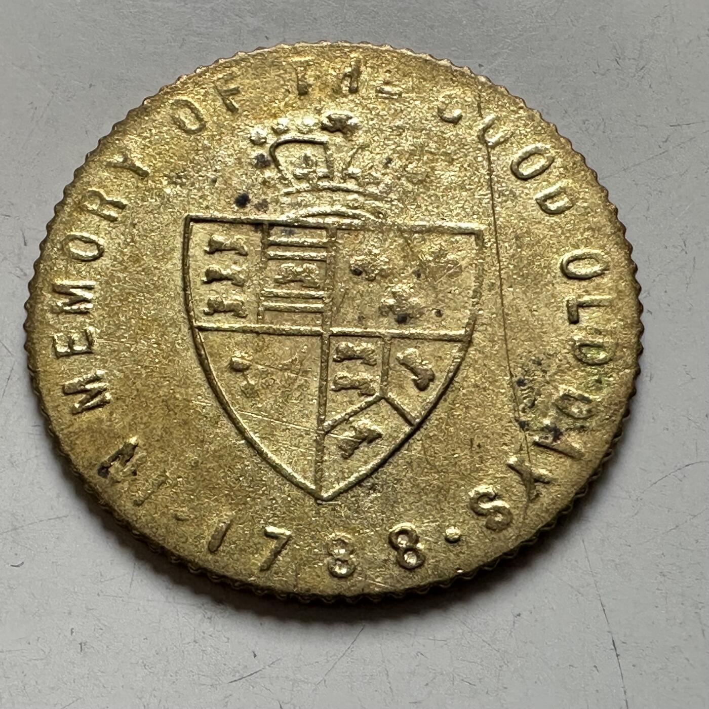 🌹外币初藏🌹🐯2026年第38场   每周二四六晚8️⃣点 世界钱币 英国1788年乔治三世 后铸 代用币 a