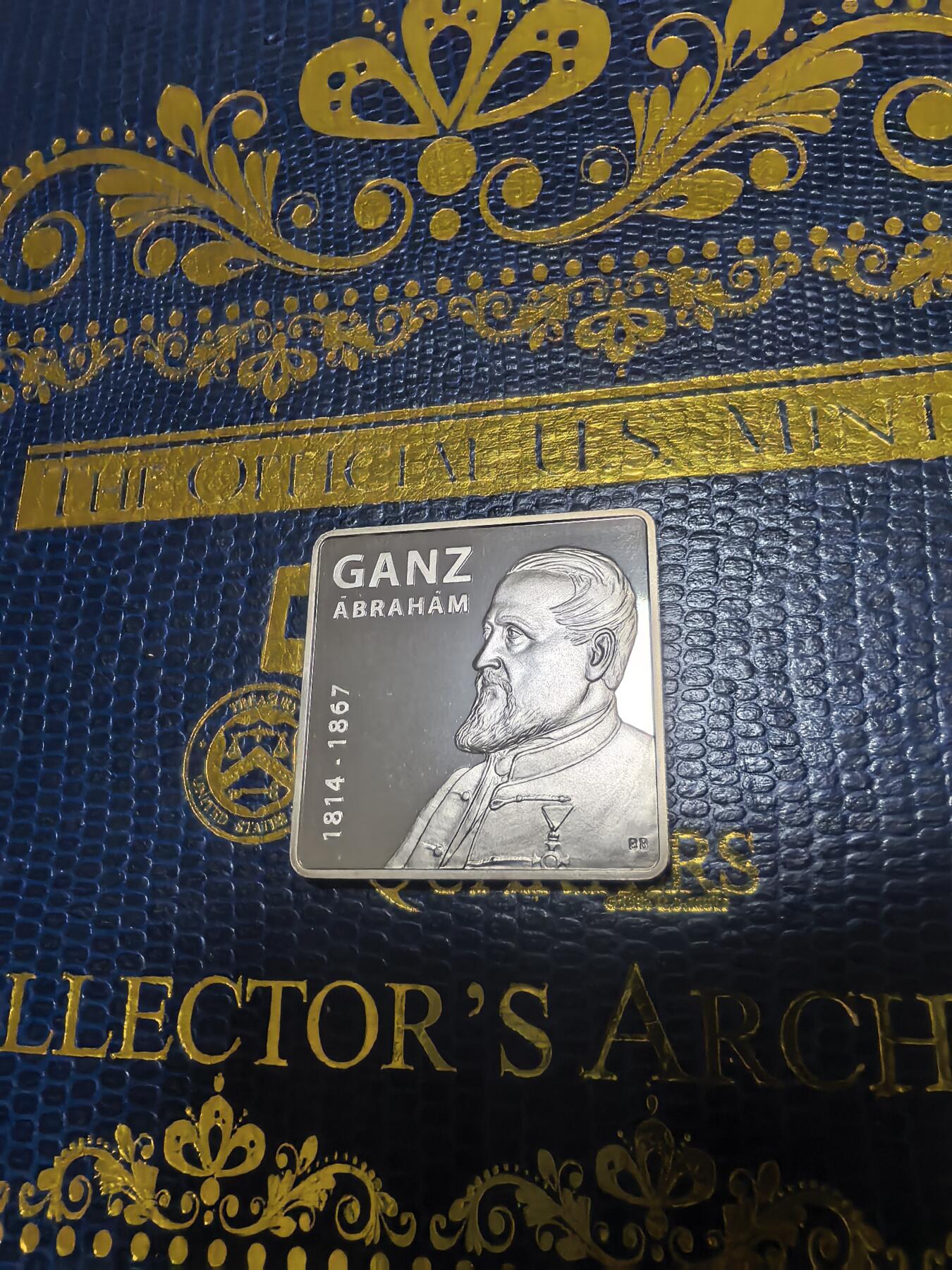 长老汇马年精选第十六场拍卖 2014匈牙利亚伯拉罕·甘兹2000弗林特方形铜镍币