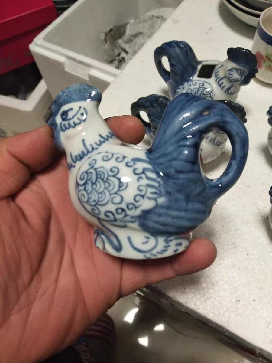 文革时期公鸡水滴5只