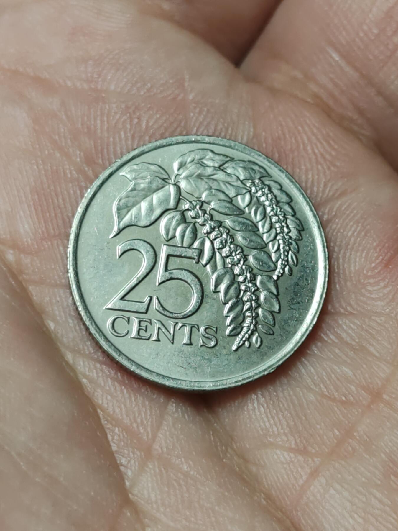 2026年第四十一场(总第二百一十场）外国好品散币场(免佣金) 特立尼达和多巴哥🇹🇹1984年25分(共和国时期第一版)