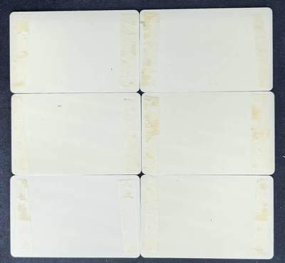 中国集卡电话磁卡专场拍卖(五十六) 斯伦贝谢IC演示卡6枚背有胶条