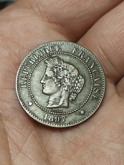 2026年第四十一场(总第二百一十场）外国好品散币场(免佣金) - 流通好品–法兰西第三共和国1897年5生丁(第一版，A标巴黎造)