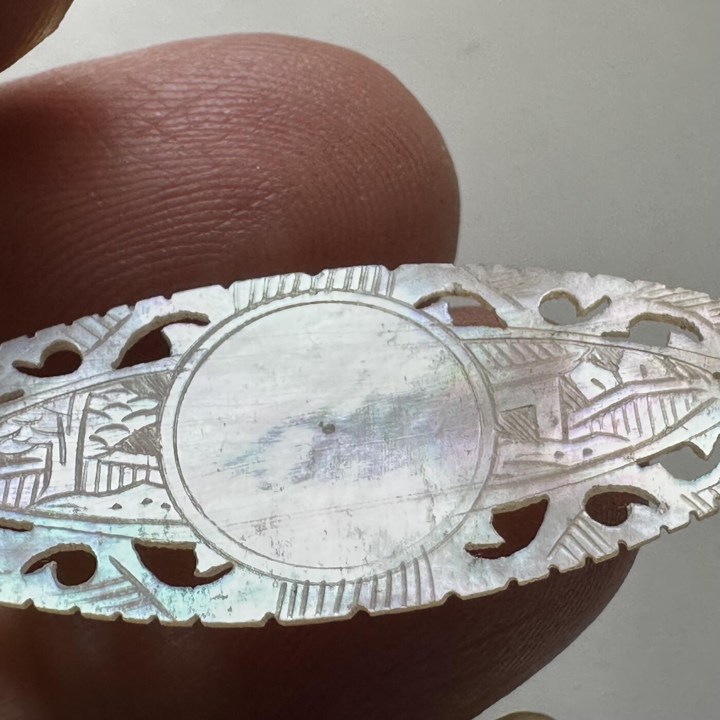 🌹外币初藏🌹🐯2026年第38场   每周二四六晚8️⃣点 世界钱币 清代十三行出口螺钿筹码（贝雕筹码）--10