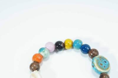 上海都达杂项专场103【全场包邮】  陶瓷多宝手串62-334