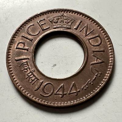 🌹外币初藏🌹🐯2026年第38场   每周二四六晚8️⃣点 世界钱币 - 英属印度1944年一派沙 c