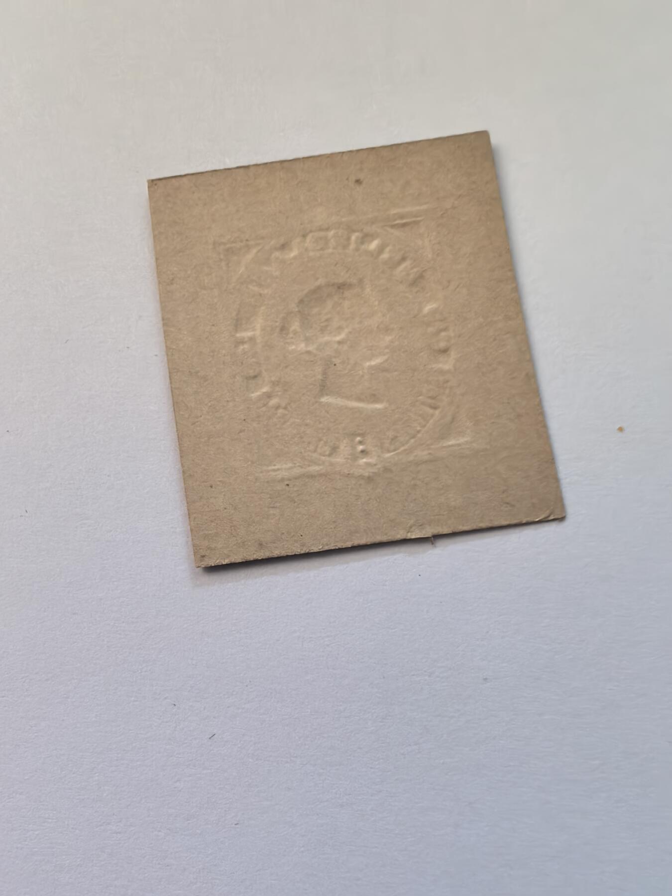 杂票 德国 赫尔果兰 压凸剪片1枚