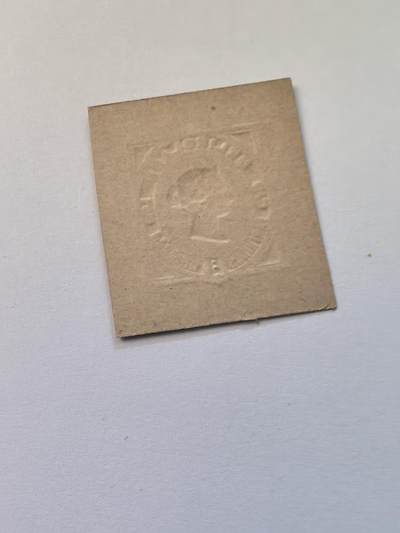 杂票 德国 赫尔果兰 压凸剪片1枚