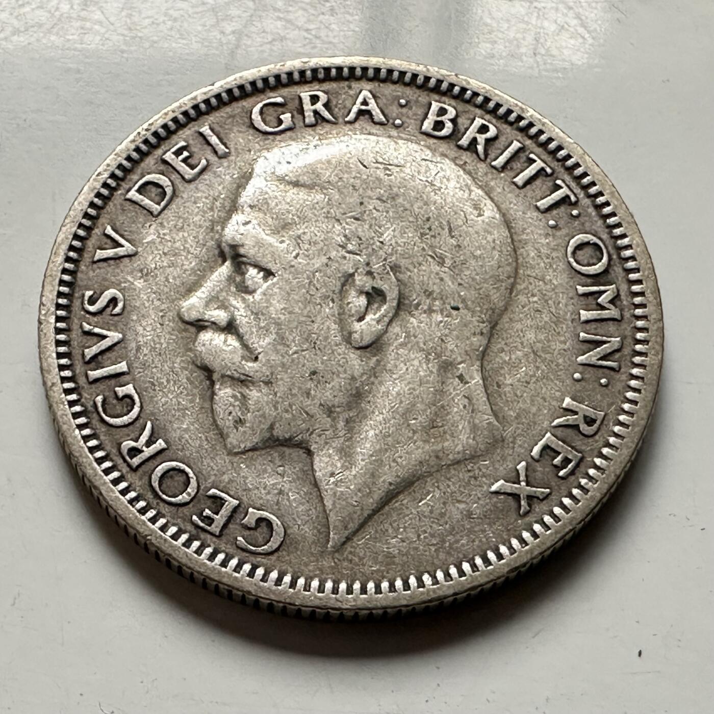 🌹外币初藏🌹🐯2026年第38场   每周二四六晚8️⃣点 世界钱币 英国 1936年 乔治五世 1先令 23.6mm-5.66g-50%银 银币 b 