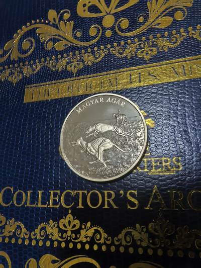 长老汇马年精选第十九场拍卖 2021匈牙利猎犬系列之三匈牙利灵缇2000弗林特类精制铜币，1.5万枚