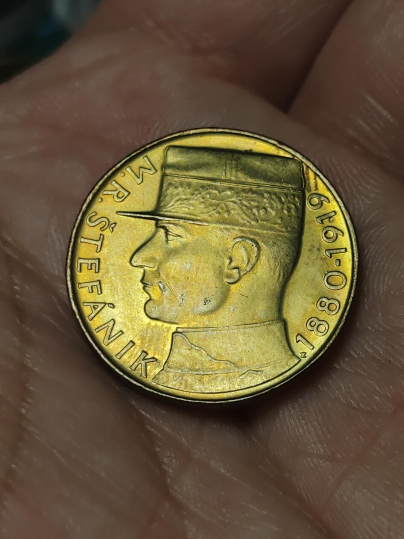 2026年第四十一场(总第二百一十场）外国好品散币场(免佣金) 原光好品–捷克斯洛伐克1993年10克朗(联邦共和国时期，斯洛伐克民族英雄，什特凡尼克将军纪念币，关门年仅发行2年)