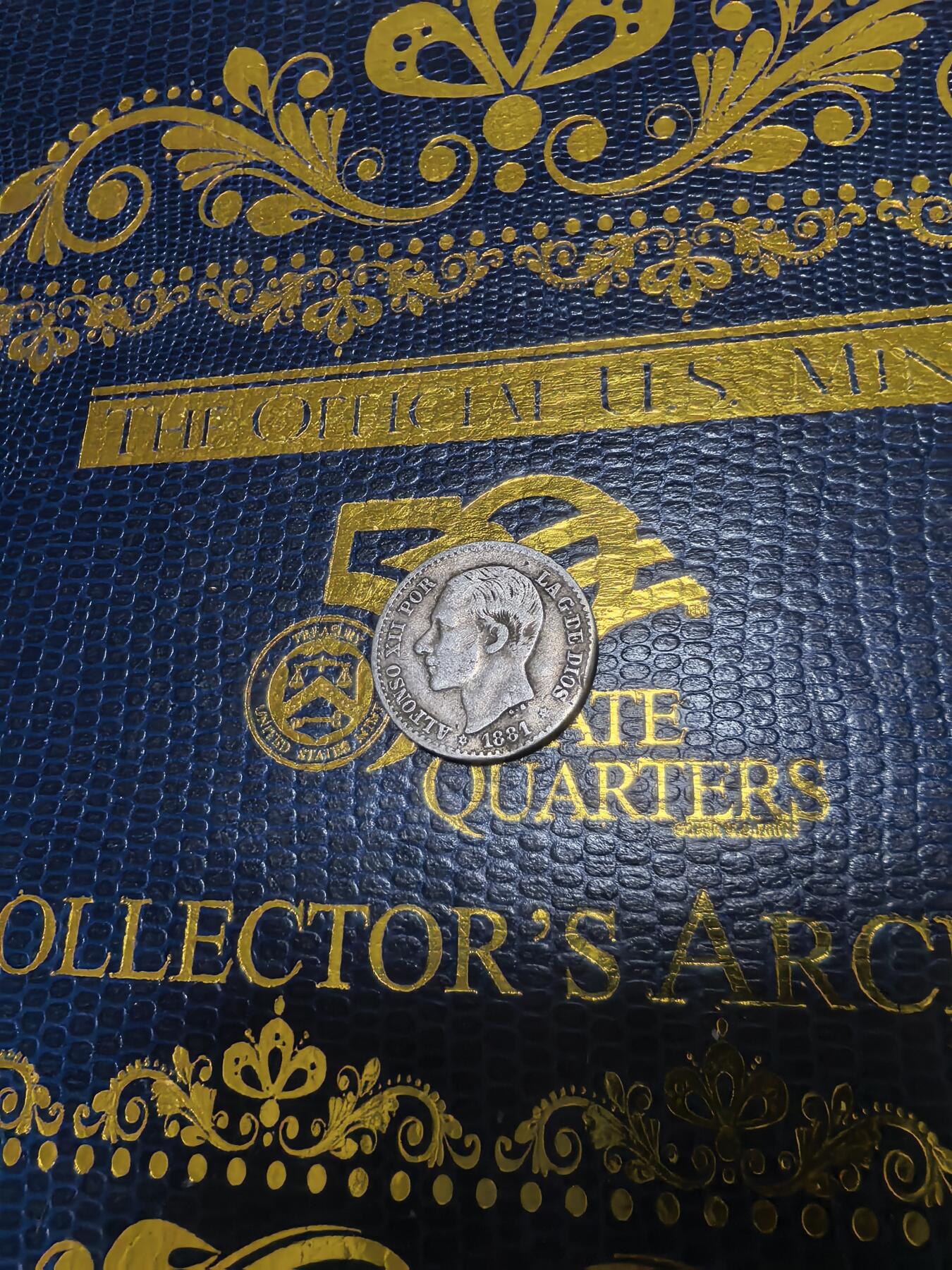 长老汇马年精选第十六场拍卖 1881西班牙阿方索十二世50分银币，2.5克835银（3）