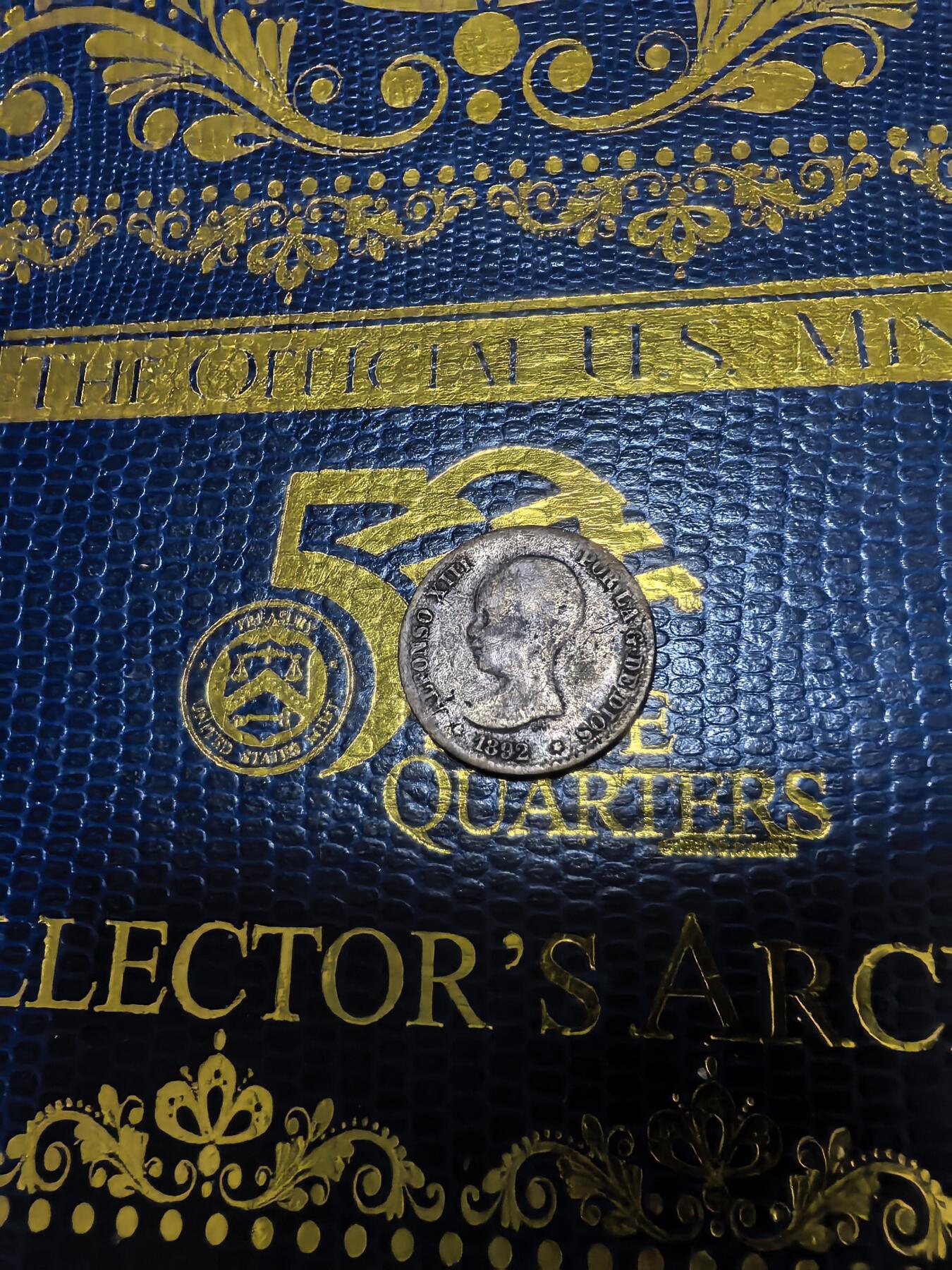 长老汇马年精选第十六场拍卖 1892西班牙阿方索十三世50分银币，2.5克835银