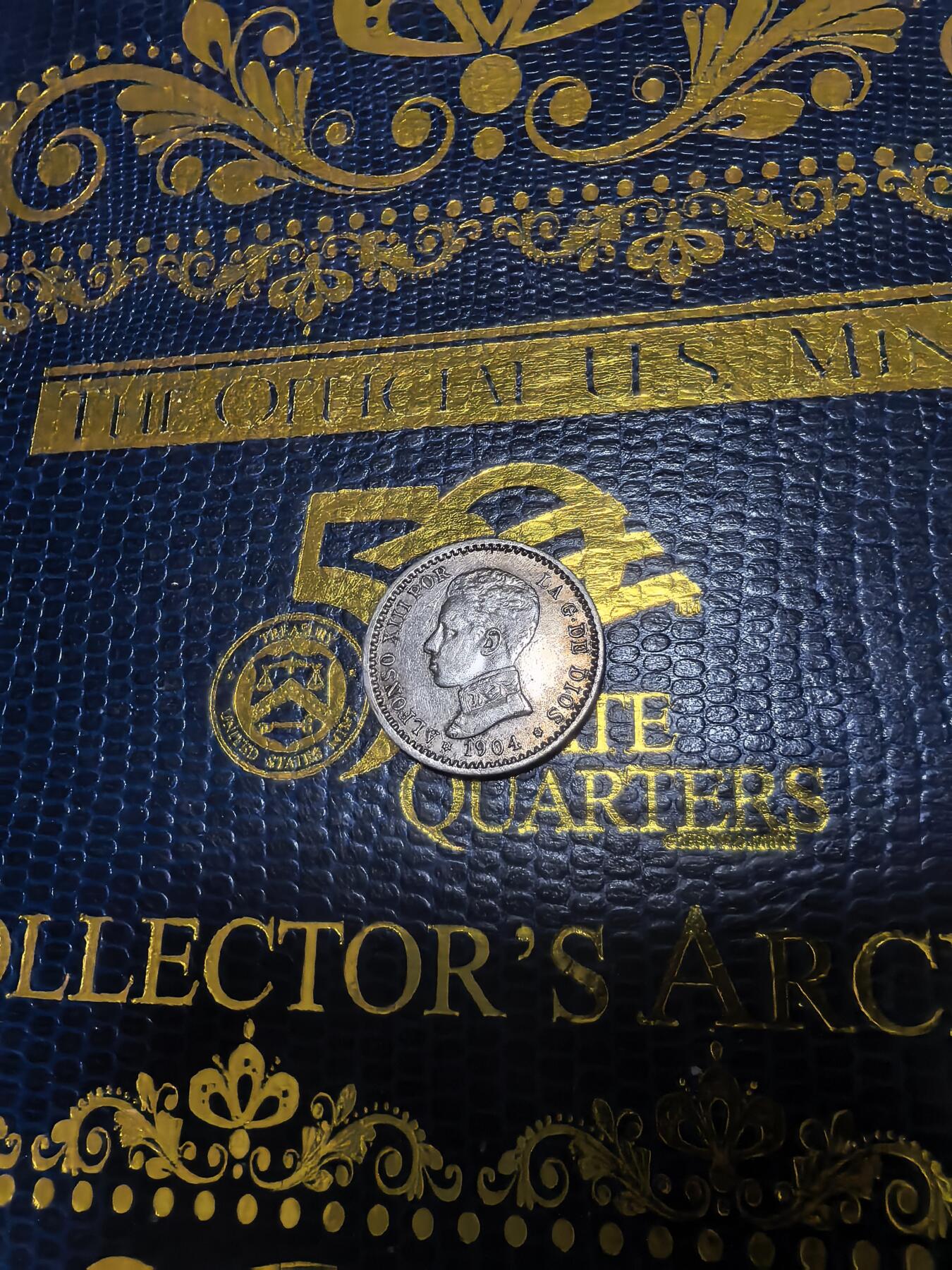 长老汇马年精选第十六场拍卖 1904西班牙阿方索十三世50分银币，2.5克835银（6）