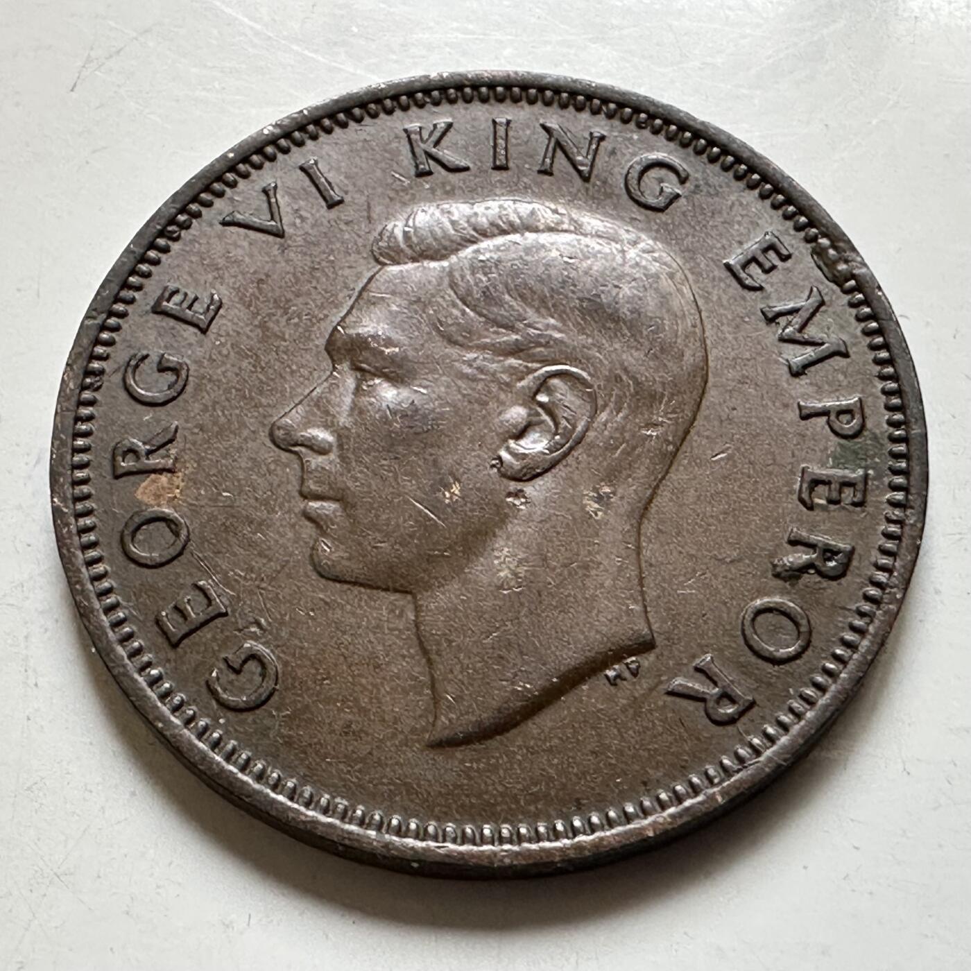 🌹外币初藏🌹🐯2026年第38场   每周二四六晚8️⃣点 世界钱币 新西兰1947年半便士