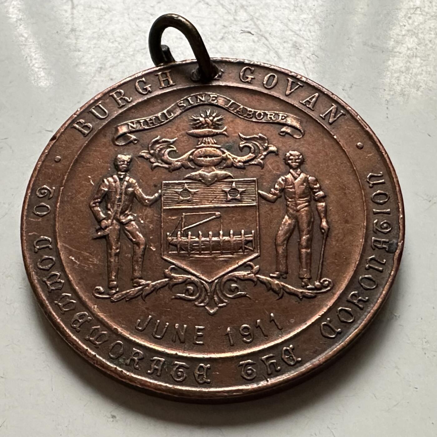 🌹外币初藏🌹🐯2026年第38场   每周二四六晚8️⃣点 世界钱币 苏格兰 1911年 乔治五世 玛丽王后 高文市 加冕纪念章 31.8毫米