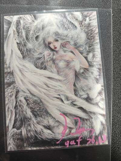 天玑星卡拍第184期《4.6周一截拍》持续收拍收评中 满赠卡需备注 - 【亲签卡】羽族少女 画师亲签