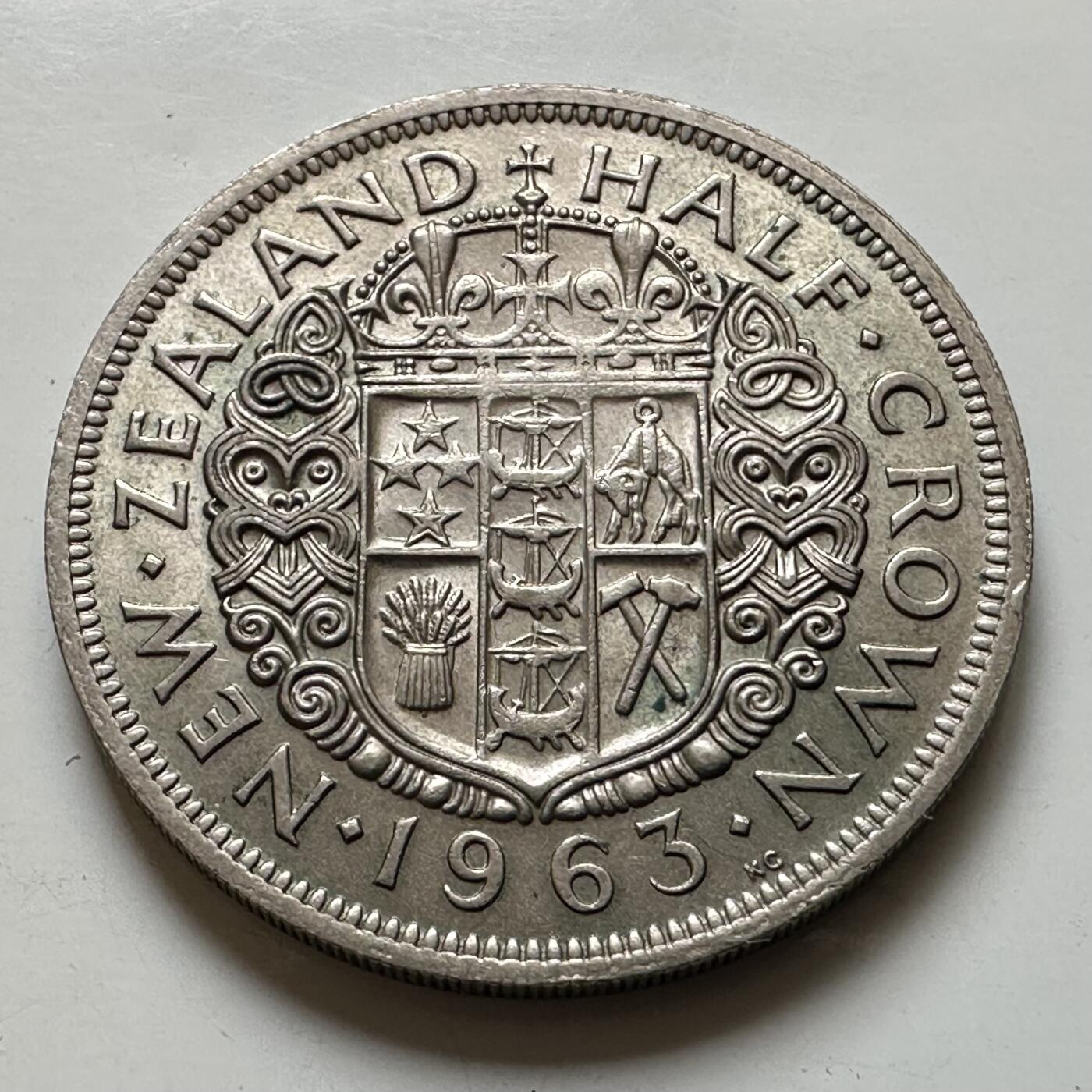 🌹外币初藏🌹🐯2026年第38场   每周二四六晚8️⃣点 世界钱币 新西兰1963年半克朗