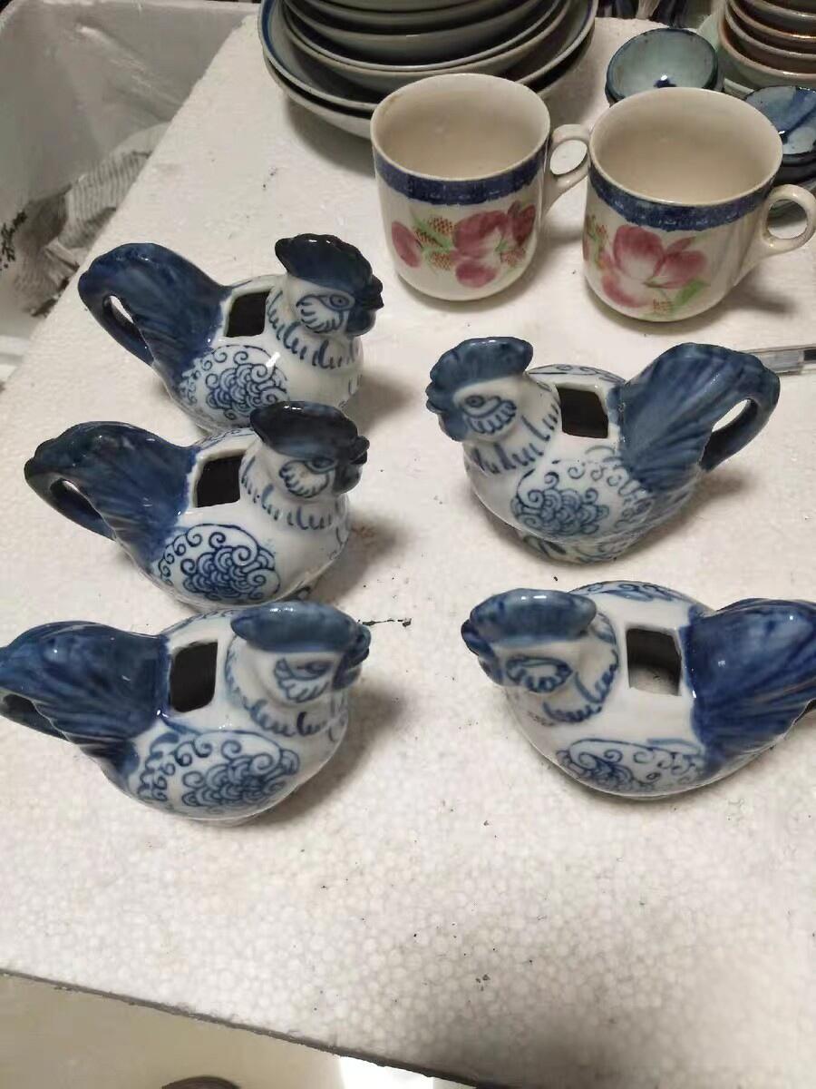 文革时期公鸡水滴5只