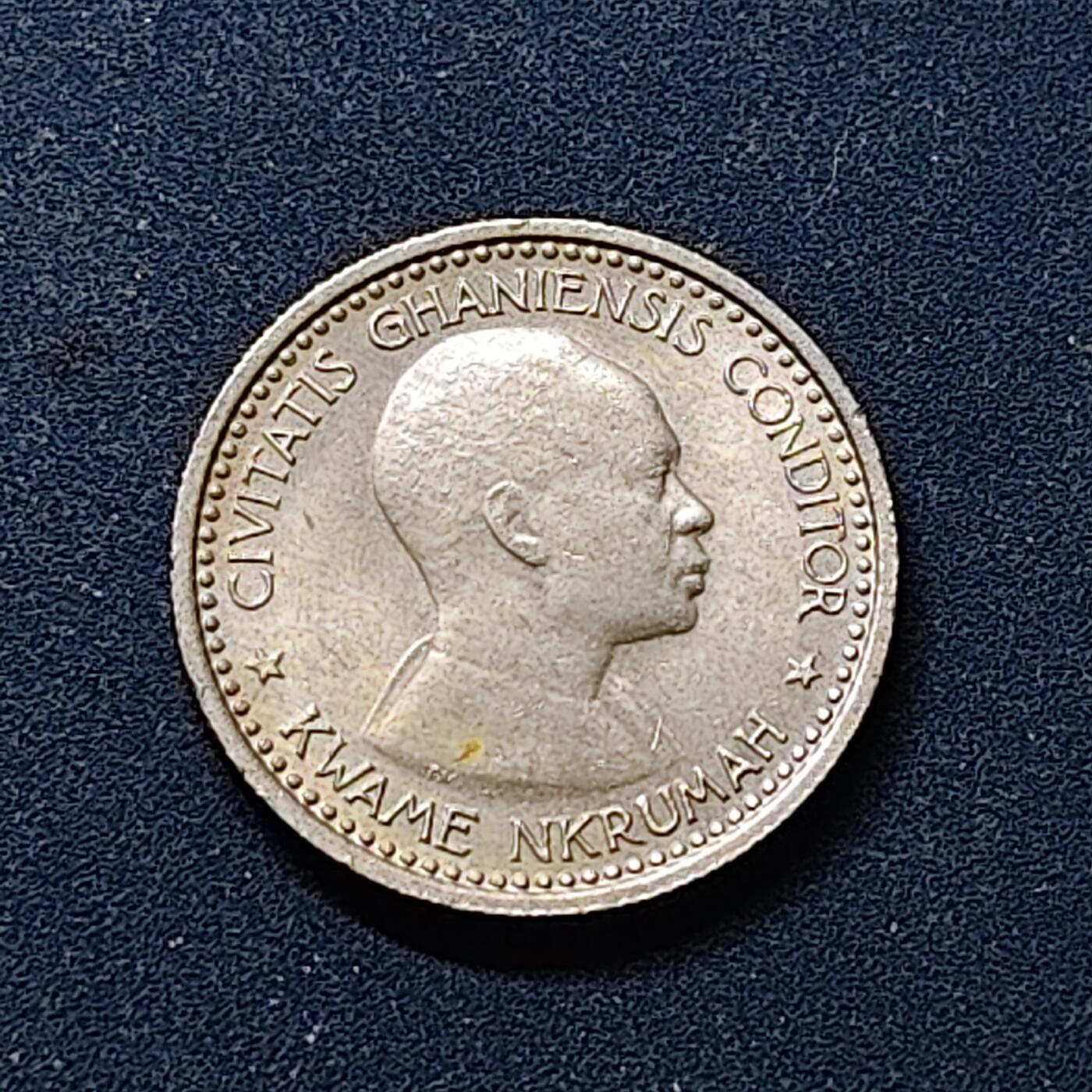 【全场包邮】纯粹捡漏拍518场 加纳1958年恩克鲁玛6便士 UNC品相