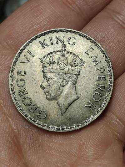 2026年第四十一场(总第二百一十场）外国好品散币场(免佣金) - 英属印度1940年1卢比银币(乔治六世第三版，b版孟买造，500银)