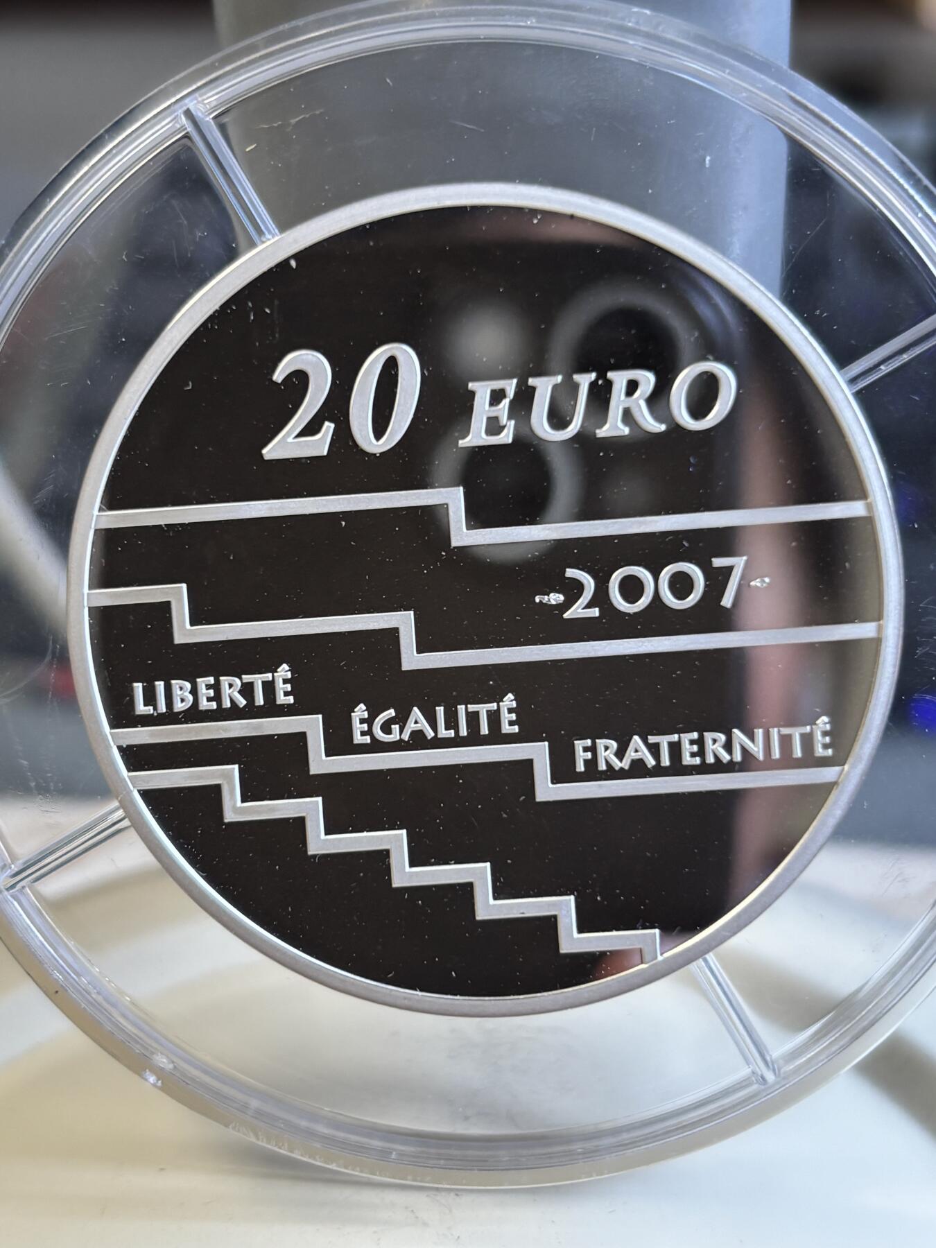 法国2007年戛纳电影节5盎司精制加厚纪念银币，950银，发行500枚