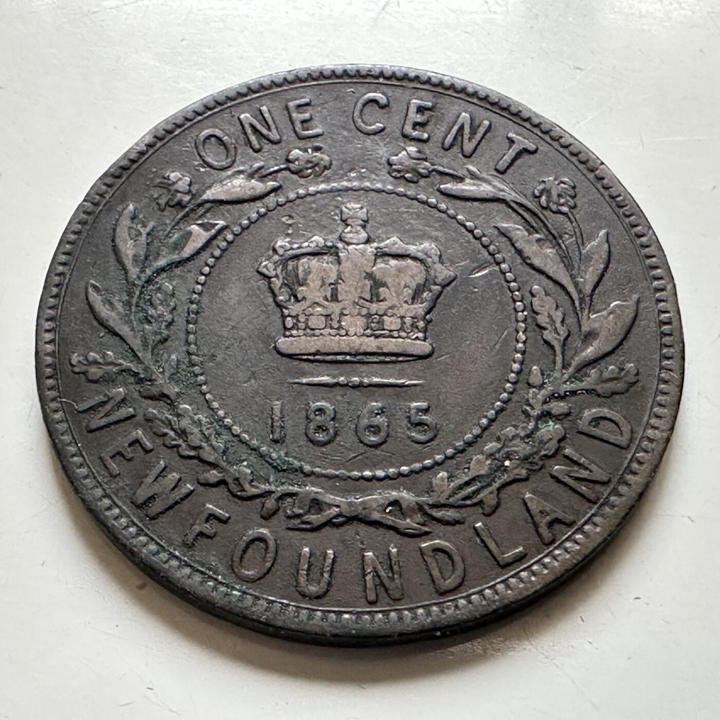 🌹外币初藏🌹🐯2026年第38场   每周二四六晚8️⃣点 世界钱币 纽芬兰1865年维多利亚一分