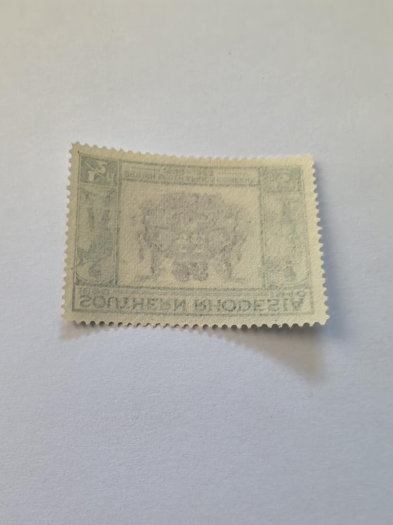 杂票 英属南罗德西亚邮票1940牟英属南非公司50年 徽1枚新雕