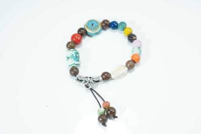 上海都达杂项专场103【全场包邮】  陶瓷多宝手串62-334