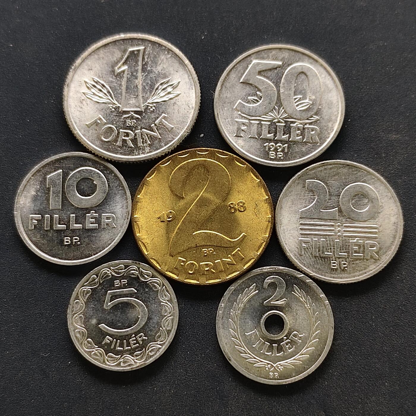 【全场包邮】纯粹捡漏拍518场 匈牙利各年份7枚套币